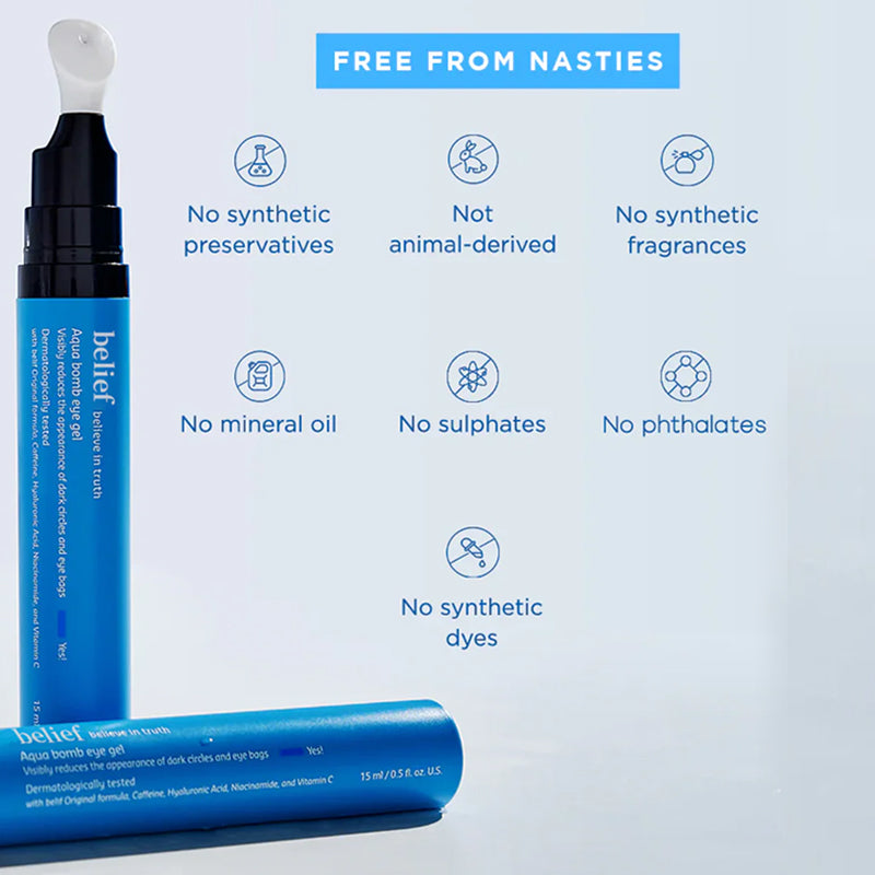 Last 3 Hours to Save! Aqua Bomb Eye Gel - Hydrates & Brightness | Fights Dark Circles  & Fine Line